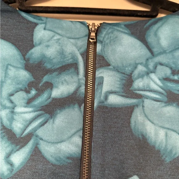 Betsey Johnson Blue Flower Cocktail Wedding Professional Workwear Dress 10 - Picture 4 of 12